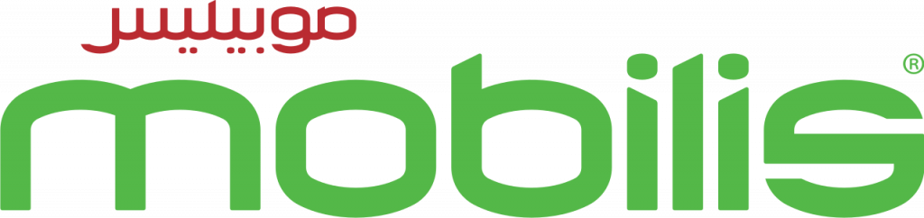 Mobilis logo in green with Arabic text موبيليس representing Algerian mobile telecommunications company partnership
